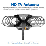Vansky Outdoor 150 Mile Motorized 360 Degree Rotation OTA Amplified HD TV Antenna