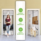 Flux Phenom Reinforced Magnetic Screen Door, Fits Doors up to 38 x 82-Inch, Black