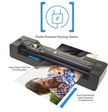 Vupoint ST470 Magic Wand Portable Scanner with Auto-Feed Docking Station + Hard Protective Travel Carrying Case + 8gb MicroSD Card - 1200dpi,PDF/JPEG