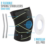 Knee Brace with Side Stabilizers & Patella Gel Pads for Knee Support