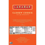 LARABAR, Fruit & Nut Bar, Cashew Cookie, Gluten Free, Vegan, Whole 30 Compliant, 1.7 oz Bars (16 Count)