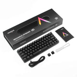 DIERYA Mechanical Gaming Keyboard 60% True RGB Backlit Bluetooth 4.0 Wired/Wireless LED Computer Keyboard Cherry MX Brown Equivalent Switch (DK-63)