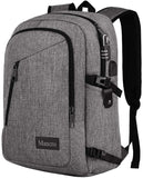 Laptop Backpack, School Backpacks Durable Water Resistant College Bookbag for Women and Men, Anti Theft Slim Business Travel Computer Bag with USB