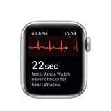 Apple Watch Series 5 (GPS, 40mm) - Silver Aluminum Case with White Sport Band