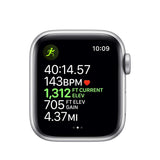 Apple Watch Series 5 (GPS, 40mm) - Silver Aluminum Case with White Sport Band