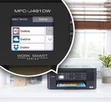 Brother Wireless All-in-One Inkjet Printer, MFC-J491DW,Multi-Function Color Printer,Duplex Printing,Mobile Printing,Amazon Dash Replenishment Enabled