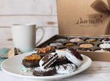 Barnett's Chocolate Cookies Gift Basket, Gourmet Christmas Holiday Corporate Food Gifts in Elegant Box, Thanksgiving, Halloween, , 12 Unique Flavors
