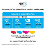Net10 Samsung Galaxy J3 Orbit 4G LTE Prepaid Cell Phone
