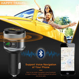 IMDEN Bluetooth FM Transmitter for Car, QC3.0 Wireless Bluetooth FM Radio Adapter Music Player FM Transmitter