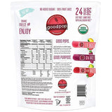 Goodpop Organic Freezer Pops No Sugar Added Variety 24 Count