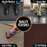 Gorilla Grip Original Durable Rubber Door Mat, 29 x 17, Heavy Duty Doormat