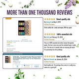 Natrogix Bliss Essential Oils - Top 9 Therapeutic Grade 100% Pure Essential Oil Set 9/10ml (Tea Tree, Rosemary, Orange, Peppermint) w/Free E-Book