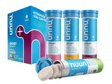 Nuun Sport: Electrolyte-Rich Sports Drink Tablets, Citrus Berry Mixed Flavor Pack, Box of 4 Tubes (40 servings), Sports Drink for Replenishment