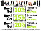 Ankle Brace Compression Support Sleeve (1 Pair) - BEST Ankle Compression Socks for Plantar Fasciitis, Arch Support, Foot & Ankle Swelling