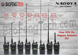 Authentic Genuine Nagoya NA-771 15.6-Inch Whip VHF/UHF (144/430Mhz) Antenna SMA-Female