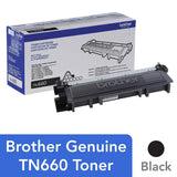 Brother Genuine TN660 High Yield Black Toner Cartridge