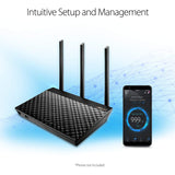ASUS RT-AC66U B1 AC1750 Dual-Band WiFi Router, AiProtection Lifetime Security