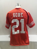 Frank Gore Signed San Francisco 49ers White Autographed Jersey Novelty