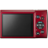 Canon PowerShot ELPH 190 IS Digital Camera (Red) with 10x Optical Zoom and Built-In Wi-Fi with 16GB SDHC + Replacement battery + Protective camera