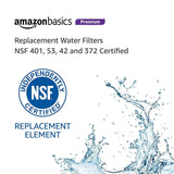 AmazonBasics Replacement GE MWF Refrigerator Water Filter Cartridge - Pack of 3, Premium Filtration