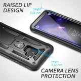 Galaxy S9 Case, YOUMAKER Heavy Duty Protection Kickstand with Built-in Screen Protector Shockproof Case Cover