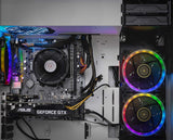 SkyTech Shiva Gaming Computer PC Desktop – Ryzen 5 2600 6-Core 3.4 GHz, NVIDIA GeForce RTX 2060 6G, 500G SSD, 16GB DDR4, RGB, AC WiFi
