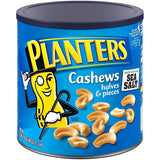 Planters Halves & Pieces Salted Cashews (46 oz Canister)