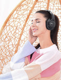 Mpow H7 Bluetooth Headphones Over Ear, 18 Hrs Comfortable Wireless Headphones w/Bag, Rechargeable HiFi Stereo Headset, CVC6.0 Headphones (Black)
