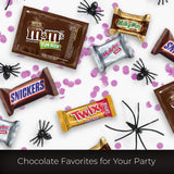 SNICKERS, TWIX, MILKY WAY, 3 MUSKETEERS & Milk Chocolate M&M'S Halloween Candy Bars
