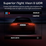 Rexing V1 Wi-Fi Car Dash Cam 2.4" LCD FHD 1080p 170° Wide Angle Dashboard Camera Recorder with G-Sensor, WDR, Loop Recording, Supercapacitor