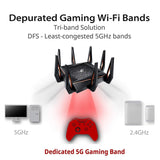 Asus ROG Rapture GT-AX11000 AX11000 Tri-Band 10 Gigabit WiFi Router, Aiprotection Lifetime Security