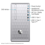 Newest HP Pavilion 590 Desktop Computer, 8th Intel 6 Cores i5-8400, 2.8GHz up to 4.0GHz, 8GB RAM and 16 GB Intel Optane Memory, 1TB HDD