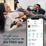 Fitbit Versa 2 Health & Fitness Smartwatch with Heart Rate, Music, Alexa Built-in, Sleep & Swim Tracking, Bordeaux/Copper Rose (S & L Bands Included)