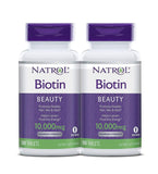 Natrol Biotin Beauty Tablets, Promotes Healthy Hair, Skin and Nails, Helps Support Energy Metabolism, Helps Convert Food Into Energy