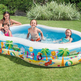 Intex Swim Center Paradise Inflatable Pool, 103in X 63in X 18in, for Ages 3+