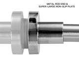 BRIOFOX Tension Curtain Rods 27-42 Inches, Never Rust and Non-Fall Down Spring Tension Rod, Polished 304 Stainless Steel
