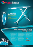 Mabel Home Ironing Board, Adjustable Height, Deluxe, 4-Leg