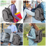 Laptop Backpack, School Backpacks Durable Water Resistant College Bookbag for Women and Men, Anti Theft Slim Business Travel Computer Bag with USB