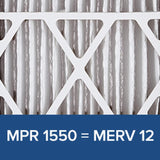 Filtrete 20x25x4, AC Furnace Air Filter, MPR 1550 DP, Healthy Living Ultra Allergen Deep Pleat, 2-Pack