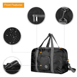 Wandf Foldable Travel Duffel Bag Luggage Sports Gym Water Resistant Nylon