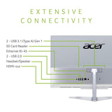 Acer Aspire C24-865-UA91 AIO Desktop, 23.8" Full HD, 8th Gen Intel Core i5-8250U, 8GB DDR4, 1TB HDD, 802.11AC WiFi, Wireless Keyboard and Mouse