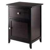 Winsome 92815 Eugene Accent Table, 18.9 inches, Espresso