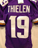Adam Thielen Minnesota Vikings Signed Autograph Custom Jersey Purple JSA