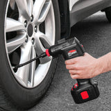 Ontel Air Hawk Pro Automatic Cordless Tire Inflator Portable Air Compressor, Easy to Read Digital Pressure Gauge, Built In LED Light