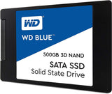 WD Blue 3D NAND 500GB PC SSD - SATA III 6 Gb/s, 2.5"/7mm - WDS500G2B0A