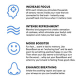 Aromatherapy Nasal Inhaler (3 Pack) by BoomBoom | Boosts Focus + Enhances Breathing | Provides Fresh Cooling Sensation |(Variety Pack)