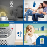 VTech DM221 Audio Baby Monitor with up to 1,000 ft of Range, Vibrating Sound-Alert