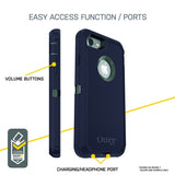 OtterBox Defender Series Case for iPhone 8 & iPhone 7 (Not Plus) - Frustration Free Packaging - Black