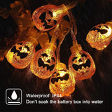 Halloween Lights Outdoor Halloween String Lights 3Pack 29.6ft 60 LED Pumpkin Spider Bat