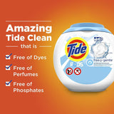Tide Free and Gentle Laundry Detergent Pods, 81 Count, Unscented and Hypoallergenic for Sensitive Skin